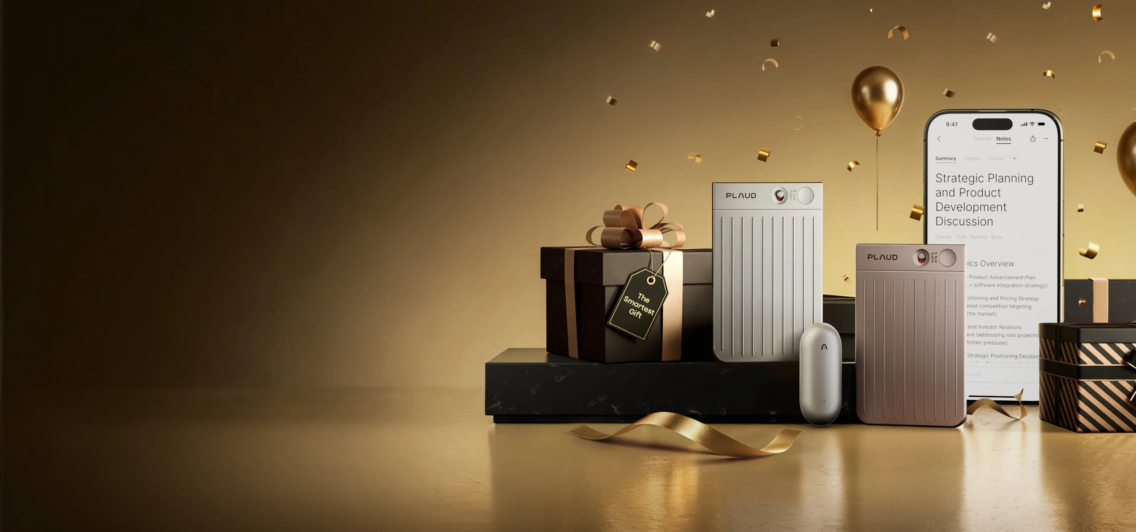 <style>
.banner-xmas .line1, .banner-xmas .line3 {
font-weight: 300;
font-size: 24px;
line-height: 1.3;
color: #ffffff;
}
.banner-xmas .line2 {
font-weight: 600;
font-size: 46px;
line-height: 1;
color: #ffffff;
}
.banner-xmas .line2 span {
font-size: 69px;
line-height: 1;
letter-spacing: -0.02em;
background: linear-gradient(
90deg,
#2A1E05 0%,
#7A5A16 2%,
#CFAE56 20%,
#FFE6A3 70%,
#B88A2B 90%);
-webkit-background-clip: text;
-webkit-text-fill-color: transparent;
background-clip: text;
text-fill-color: transparent;
}
@media screen and (max-width: 1600px) {
.banner-xmas .line1, .banner-xmas .line3 {
font-size: 24px;
}
.banner-xmas .line2 {
font-size: 56px;
}
.banner-xmas .line2 span {
font-size: 86px;
}
}
@media screen and (max-width: 768px) {
.banner-xmas .line1, .banner-xmas .line3 {
font-size: 24px;
}
.banner-xmas .line2 {
font-size: 40px;
}
.banner-xmas .line2 span {
font-size: 58px;
}
}
</style>
<div class="banner-xmas">
<p class="line1">🎄Christmas Sale</p>
<p class="line2">Up to <span>20%</span> OFF</p>
<p class="line3">Supercharge your note-taking with Plaud</p>
</div>