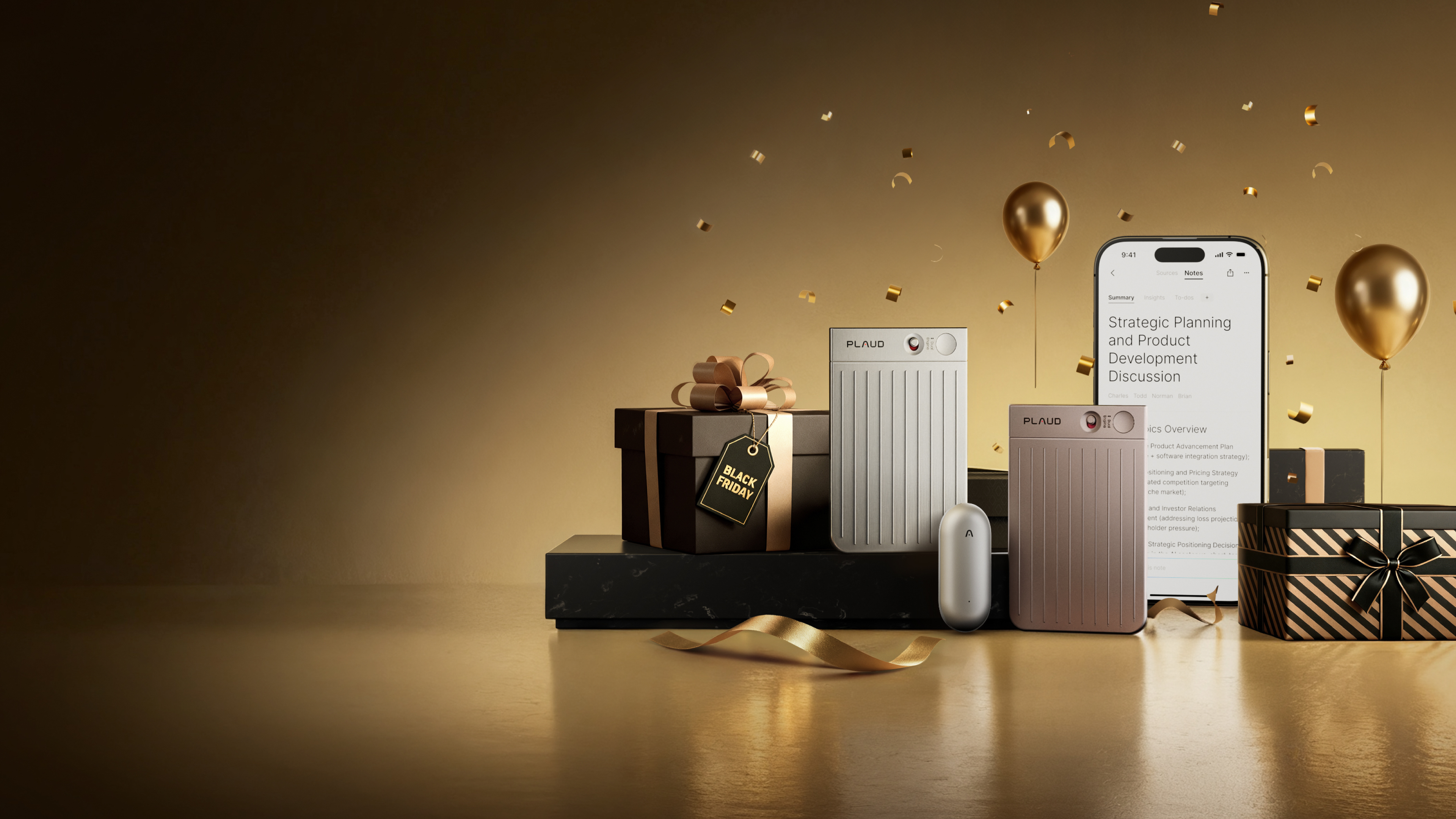 <style>
.discount-subtitle {
font-size: 20px !important; /* 副标题大小 */
font-weight: 400;
color: #000;
margin: 0; /* 清除默认上下间距 */
margin-bottom: 0.2rem; /* 自定义一个更小的间距(贴近主标题) */
line-height: 1.2; /* 行距压缩,让它更贴近主标题 */
}
.highlight {
background: linear-gradient(90deg, #7F5AF0, #00C9A7);
color: white !important;
padding: 2px 8px;
border-radius: 8px;
font-weight: 600;
display: inline-block;
font-size: 23px;
}
.black-text {
color: #000000 !important;
}
.white-text {
color: #ffffff !important;
}
.bold-text {
font-weight: 700;
}
h2.header-1 {
font-size: 45px;
margin: 0; /* 去掉默认间距 */
margin-bottom: 0.3rem; /* 进一步缩小与副标题距离 */
color: #ffffff;
line-height: 1.3;
}
.gradient-text {
background: linear-gradient(180deg, #F6E2A2 0%, #DEAA65 100%);
background-clip: text;
-webkit-background-clip: text;
-webkit-text-fill-color: transparent;
}
.h8 {
font-size: 20px !important;
margin: 0; /* 去掉默认上下间距 */
margin-top: 0.3rem; /* 与主标题保持紧凑 */
margin-bottom: 1.5rem; /* ✅ 段落与系统按钮之间的距离 */
color: #ffffff;
}
/* ✅ 手机端适配 */
@media (max-width: 767px) {
.discount-subtitle {
font-size: 18px !important;
}
h2.header-1 {
font-size: 32px !important;
}
.h8 {
font-size: 18px !important;
margin-bottom: 1rem; /* 移动端段落与按钮间距 */
}
}
</style>
<p class="discount-subtitle">
<span class="white-text">Black Friday Sale|Nov 18 – Dec 1</span>
</p>
<h2 class="header-1 font-weight-8 bold-text">
SAVE UP TO <span class="gradient-text">20%</span>
</h2>
<h4 class="text-white">Supercharge your note-taking with Plaud</h4>
<p class="h8 font-weight-6"></p>