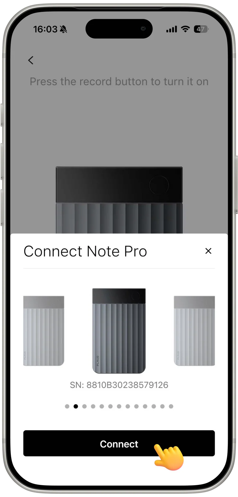 Step 3 | Confirm the device appearance and serial number match