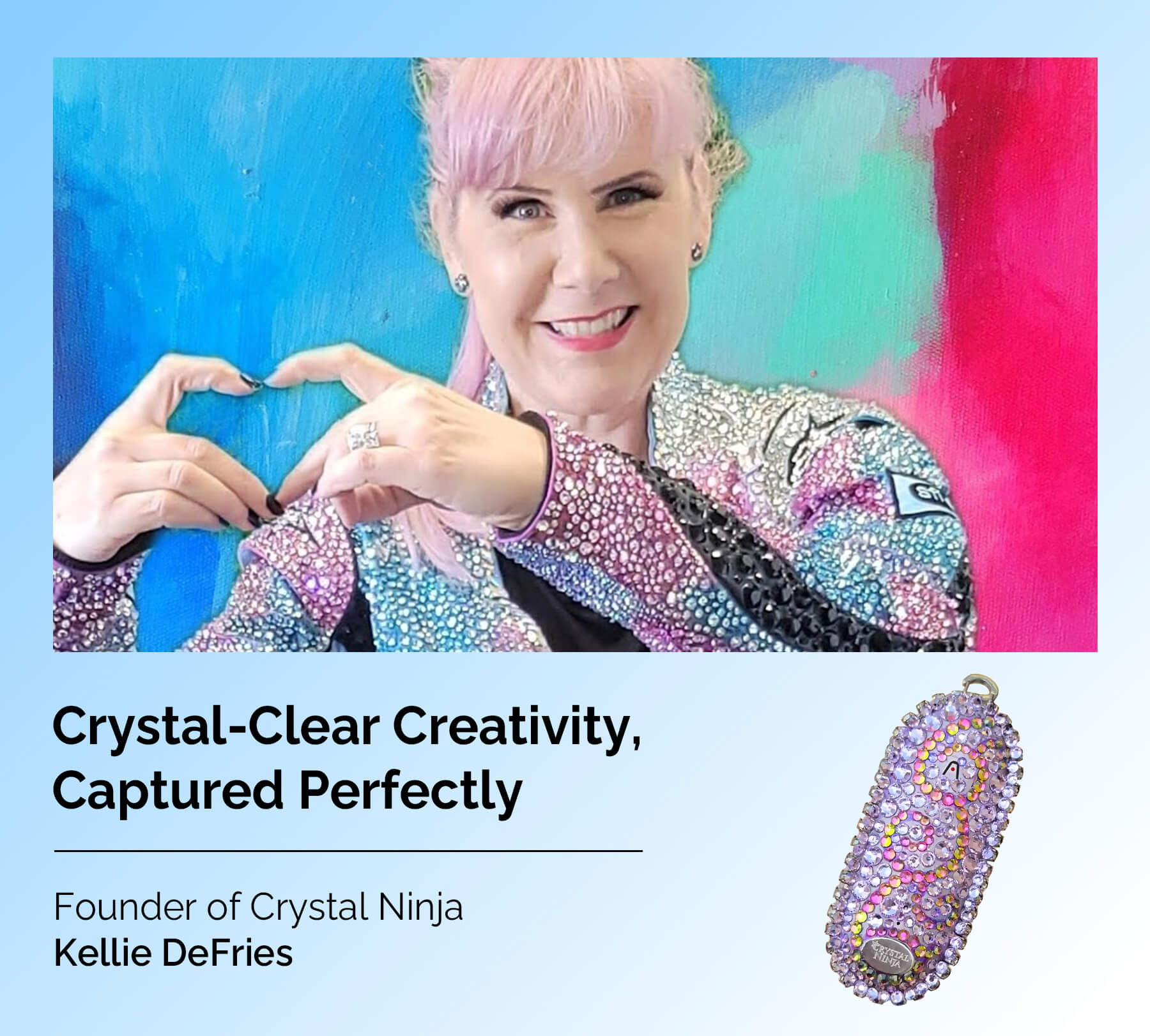 How a crystal artist captures every brilliant idea