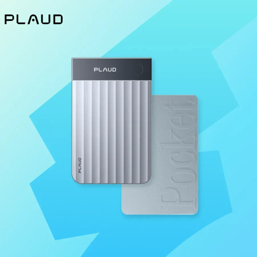 Silver Plaud Note Pro VS heypocket AI voice recorders.