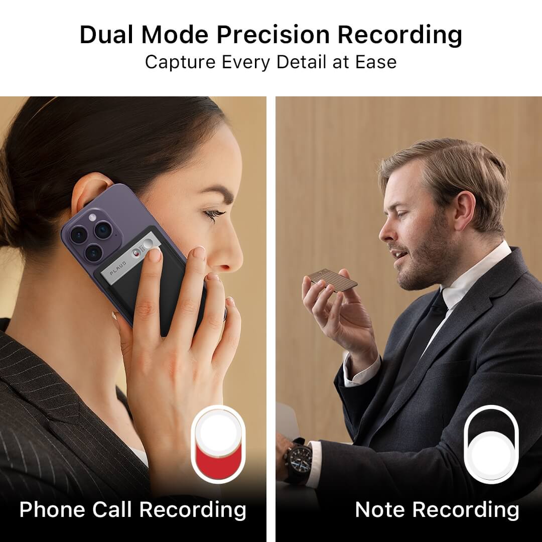 PLAUD NOTE | AI Voice Recorder (Black Magnetic Case Included)