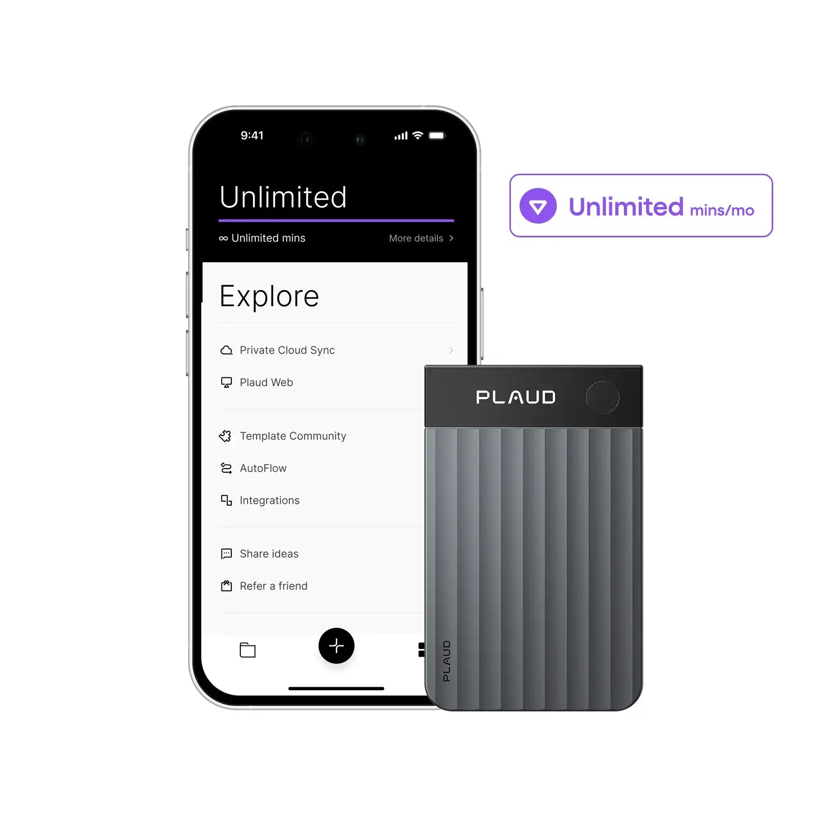 Plaud Note Pro & AI Annual Unlimited Plan
