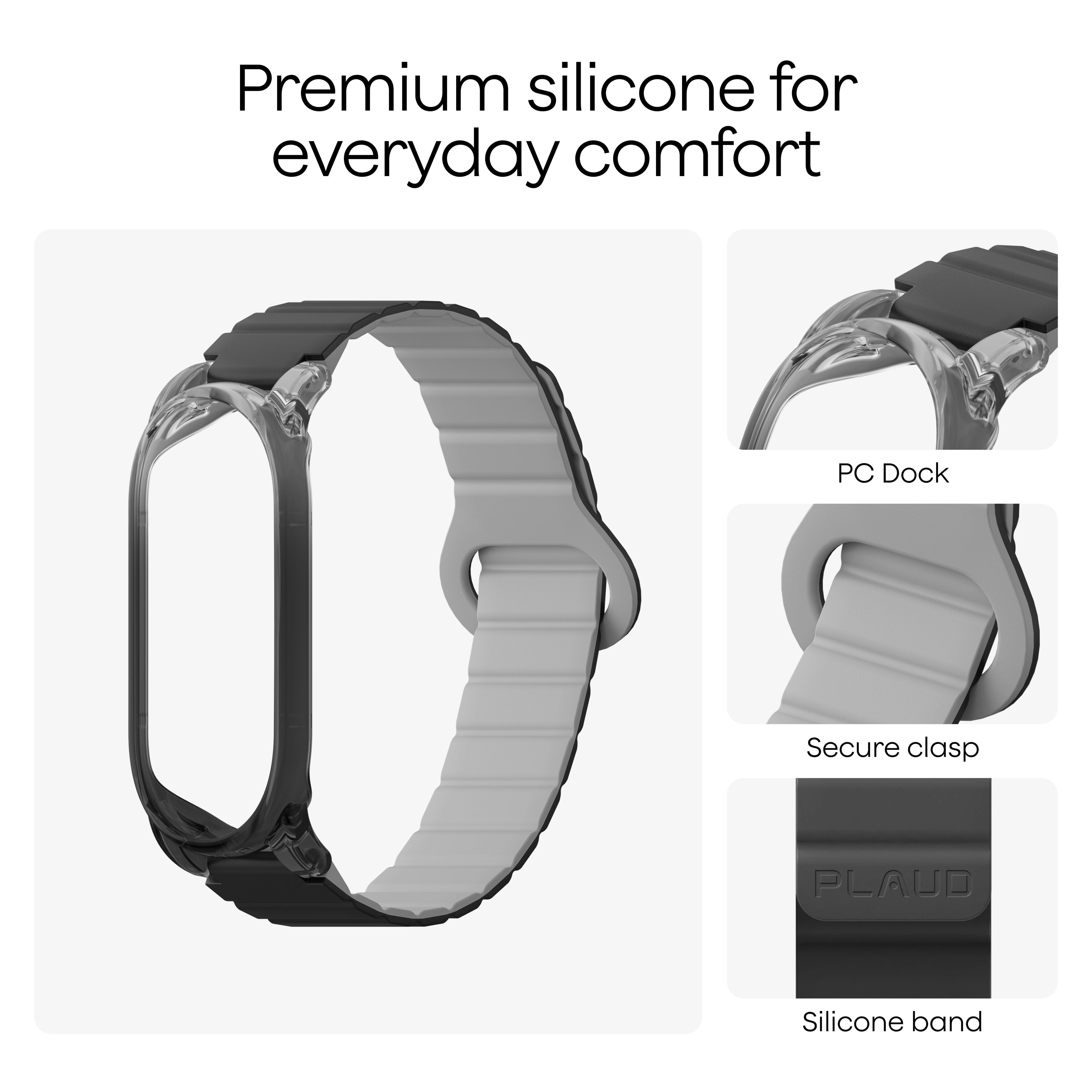 Silicone Wristband for Plaud NotePin S & Plaud NotePin