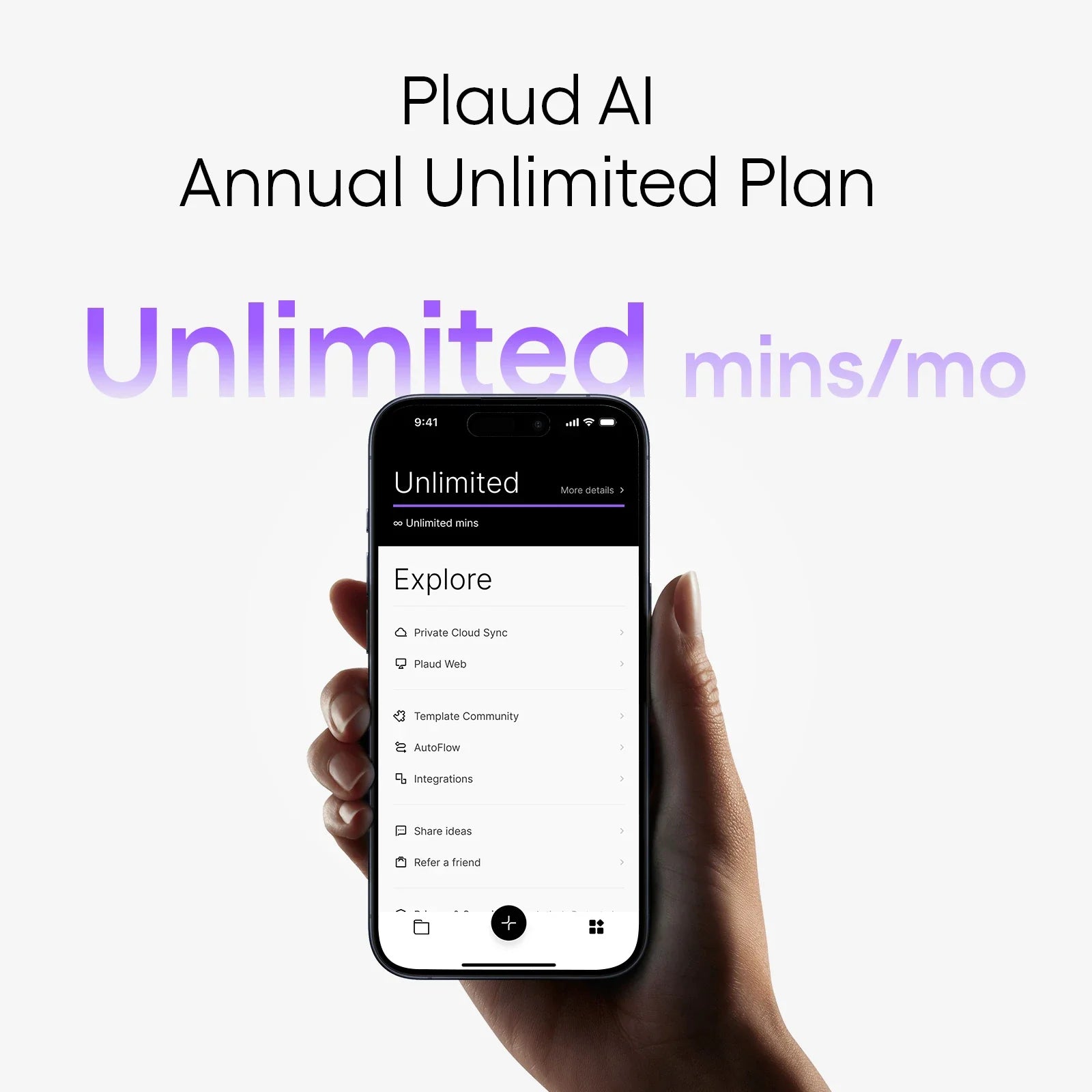 Plaud Note & AI Annual Unlimited Plan