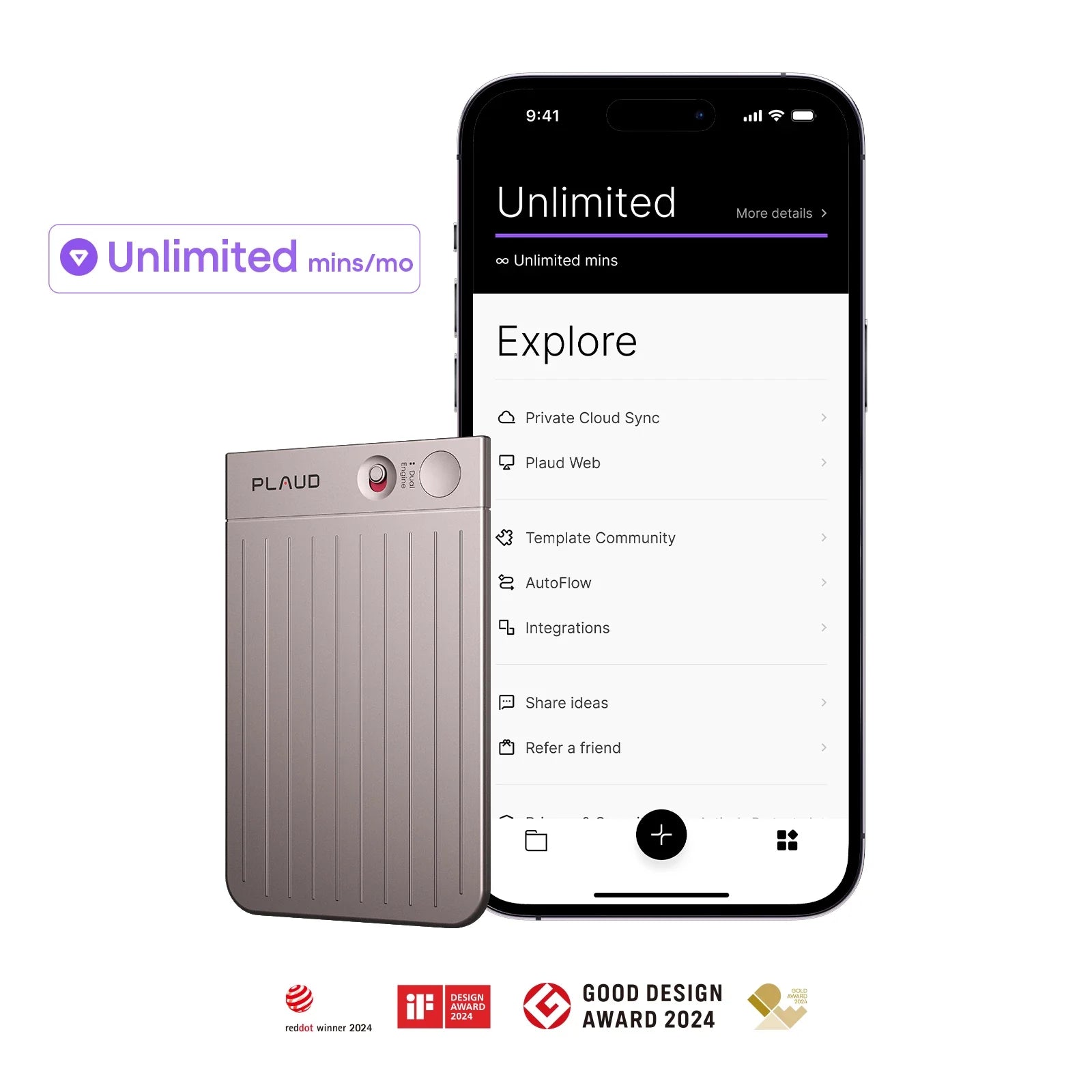 Plaud Note & AI Annual Unlimited Plan