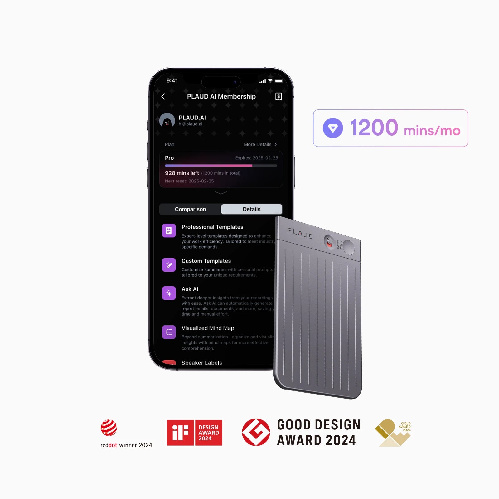 Plaud Note & AI Annual Pro Plan