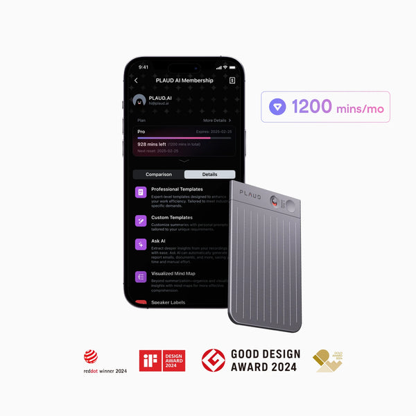 Plaud Note & AI Annual Pro Plan