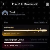 PLAUD AI Annual Unlimited Plan 2-Pack